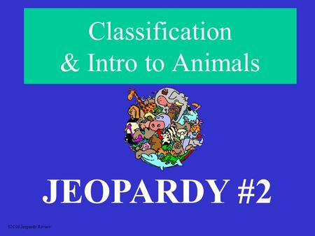 Classification & Intro to Animals JEOPARDY #2 S2C06 Jeopardy Review.