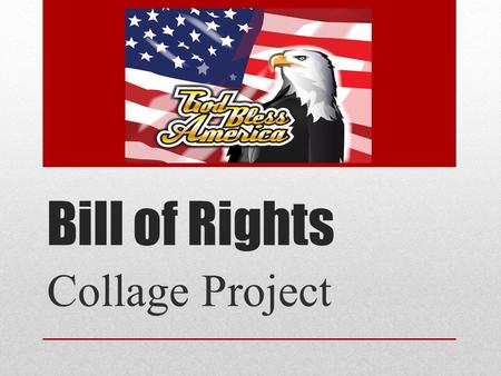 Bill of Rights Collage Project.