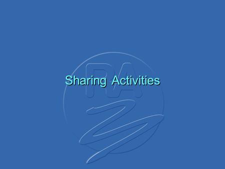 Sharing Activities. DocumentsDocuments WAG Sharing(03)22FWA. P-P antenna pattern Piping Hotnetworks WAG Sharing(03)23Mesh on ENG/OBNokia WAG Sharing(03)24FWA.