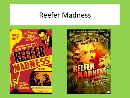 Reefer Madness. Why it was needed: The rules: “No picture shall be produced that will lower the moral standards of those who see it” -Only correct standards.
