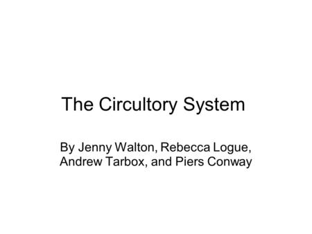 By Jenny Walton, Rebecca Logue, Andrew Tarbox, and Piers Conway