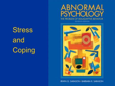 Stress and Coping. Richard Lazarus’ Model of Stress Stressor (Environmental or Internal) Primary Appraisal (Stressor) Secondary Appraisal (Coping) Threat.