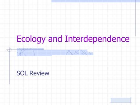 Ecology and Interdependence SOL Review. Populations of different organisms and the abiotic factors which affect them are known as a(n): 12345 A. community.