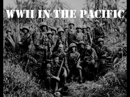WWII in the Pacific. Japan wins early victories following Pearl Harbor –MacArthur and American forces retreat from Philippines to Australia. –Doolittle’s.