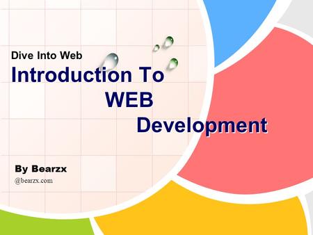 By Bearzx Dive Into Web Introduction To WEB