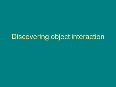 Discovering object interaction. Use case realisation The USE CASE diagram presents an outside view of the system. The functionality of the use case is.