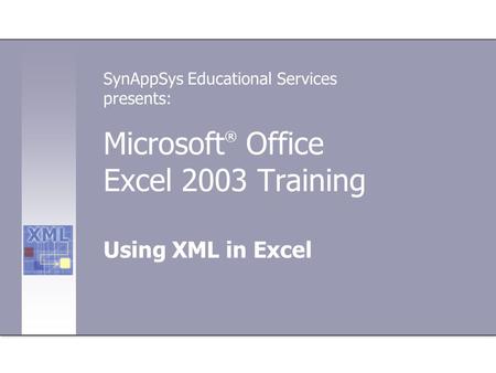 presentation of excel and power query