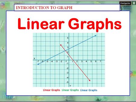 Linear Graphs Linear Graphs Linear Graphs Linear Graphs.