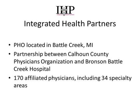 Integrated Health Partners