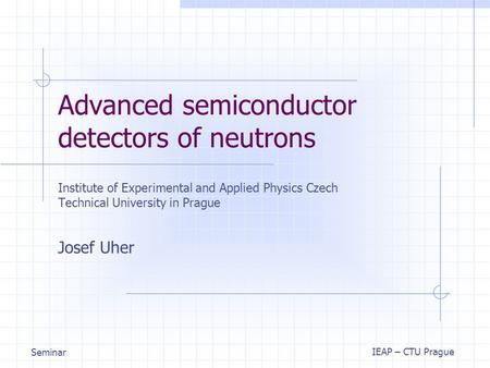 Advanced semiconductor detectors of neutrons