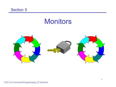 CSC321 Concurrent Programming: §5 Monitors 1 Section 5 Monitors.