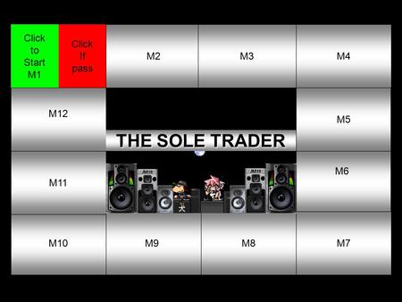 1M2M3M4 M5 M6 M7M8M9M10 M11 M12 Click If pass Click to Start M1 THE SOLE TRADER THE SOLE TRADER.