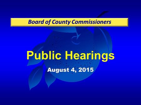 Public Hearings August 4, 2015. Case: PSP-15-02-048 Project: Village F Master PD / Parcels S-1 & S-2 – Panther View PSP Applicant: Scott Stearns, Dewberry.