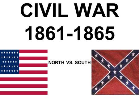 CIVIL WAR 1861-1865 NORTH VS. SOUTH. 3.Civil War and Reconstruction a.Identify and analyze the technological, social, and strategic aspects of the Civil.