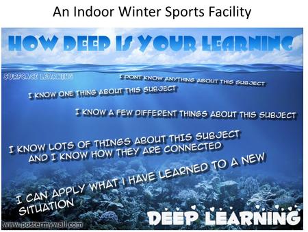 An Indoor Winter Sports Facility. Depth of understanding I know nothing about this topic I know one thing about this topic I know several things about.