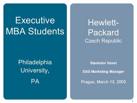 Executive MBA Students Philadelphia University, PA