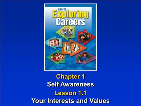 Chapter 1 Self Awareness Chapter 1 Self Awareness Lesson 1.1 Your Interests and Values Lesson 1.1 Your Interests and Values.