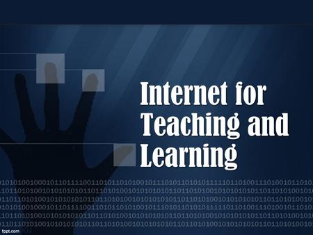 Internet for Teaching and Learning. Understanding the Web The Web is A collection of publicly accessible pages (web sites) on the Internet All use the.