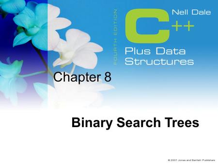 Chapter 8 Binary Search Trees. 2 Goals Define and use the following terminology: binary tree root descendant subtree binary search tree parent level ancestor.