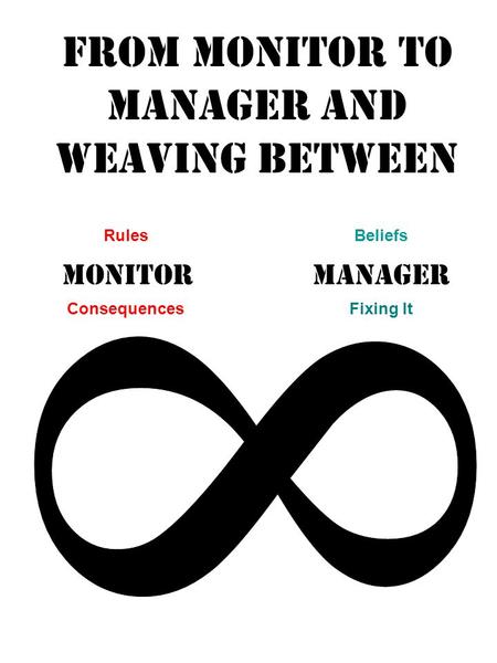 MONITORMANAGER From monitor to manager and wEAVING BETWEEN Rules Consequences Beliefs Fixing It.