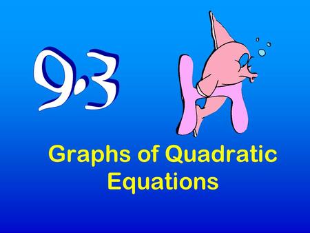 Graphs of Quadratic Equations. 43210 In addition to level 3, students make connections to other content areas and/or contextual situations outside of.