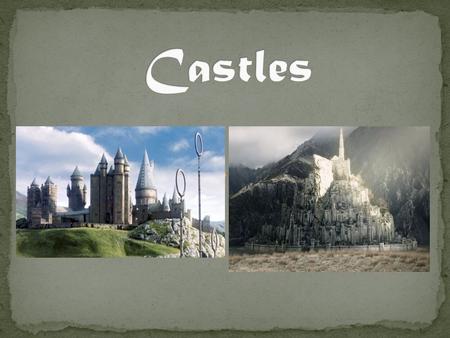 Castles were built throughout Europe by Kings and nobility to preserve their power over the land. Primary purpose: military (defending the region) It.