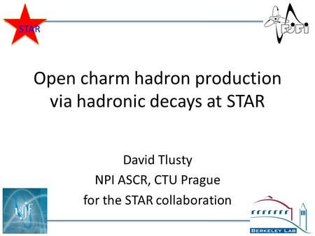 Open charm hadron production via hadronic decays at STAR