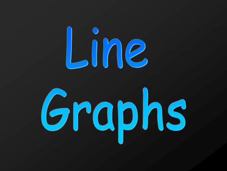 Line Graph- a graph that uses a line to show the relationship between two sets of data. Line graphs show how data changes over time.