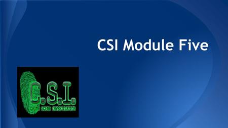 CSI Module Five. Transportation of Evidence Evidence that is collected from the crime scene is of utmost importance before releasing the crime scene to.