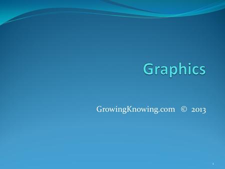 GrowingKnowing.com © 2013 1. Frequency distribution Given a 1000 rows of data, most people cannot see any useful information, just rows and rows of data.