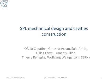 SPL mechanical design and cavities construction