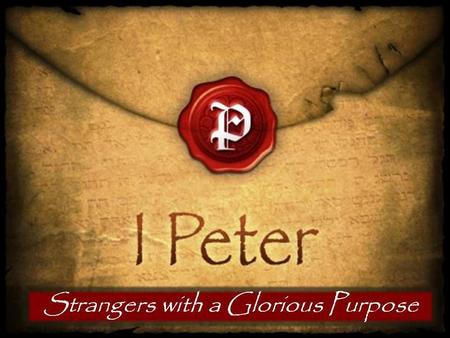 Our Great Salvation I Peter: 1:10-12 January 27, 2013.
