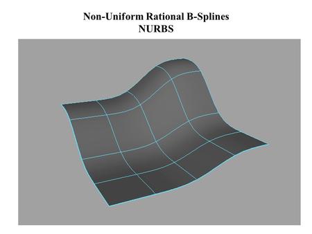 Non-Uniform Rational B-Splines NURBS. NURBS Surfaces NURBS surfaces are based on curves. The main advantage of using NURBS surfaces over polygons, is.