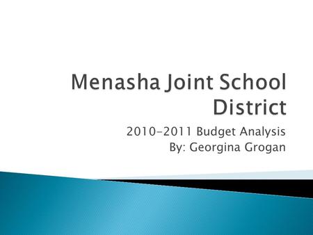 2010-2011 Budget Analysis By: Georgina Grogan.  Located south of Appleton  5 elementary schools  1 middle school  1 H.S.