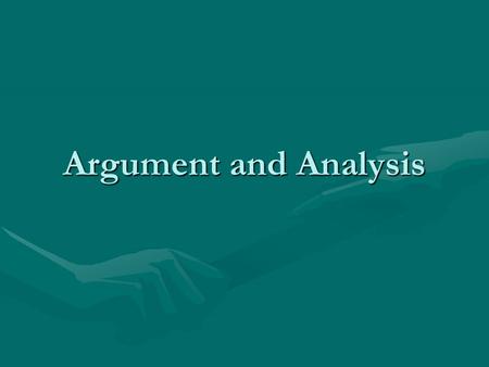 Argument and Analysis. Parallelism In grammar, parallelism is a balance of two or more similar words, phrases, or clauses.In grammar, parallelism is a.