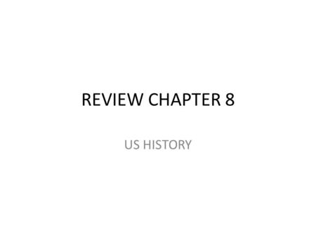 REVIEW CHAPTER 8 US HISTORY. ARTICLES OF CONFEDERATION The Second Continental Congress issued a set of laws called the Articles of Confederation in 1781.