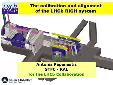 The calibration and alignment of the LHCb RICH system Antonis Papanestis STFC - RAL for the LHCb Collaboration.