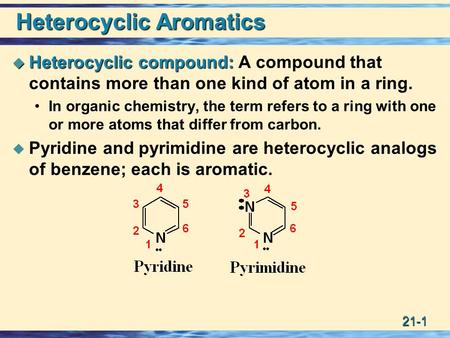 Heterocyclic Aromatics