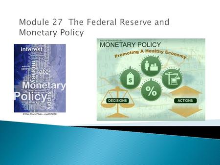 Federal Reserve provides the following functions:  Provides financial services to banks and other financial institutions  Regulates banks  Maintains.