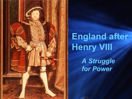 England after Henry VIII