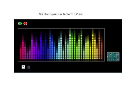 Graphic Equalizer Table Top View