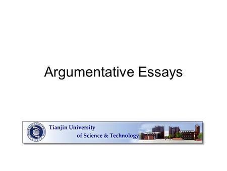 Argumentative Essays. Argumentative Essay A type of essay that attempts to persuade the reader to your point of view. In an argumentative essay you must: