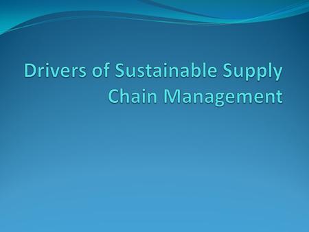 What is sustainable SCM? holistic perspective long-term profitability.