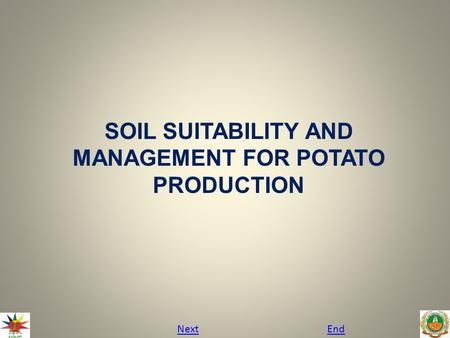 SOIL SUITABILITY AND MANAGEMENT FOR POTATO PRODUCTION NextEnd.