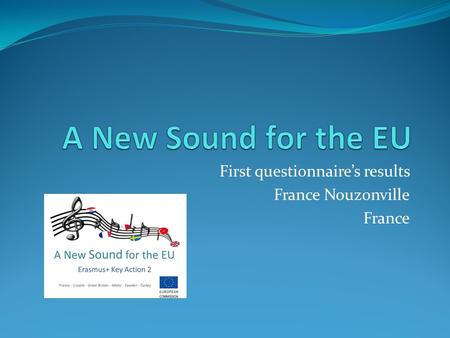 First questionnaire’s results France Nouzonville France.