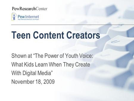 Teen Content Creators Shown at “The Power of Youth Voice: