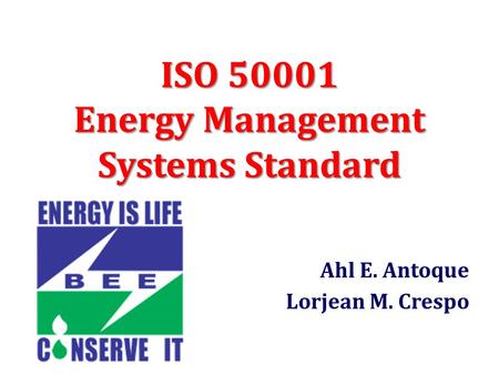 ISO Energy Management Systems Standard
