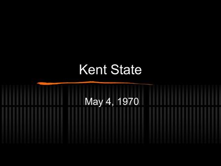 Kent State May 4, 1970. On Friday, May 1, about 500 students quietly protested the Vietnam War at Kent State University in Kent, Ohio.