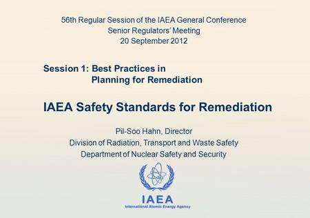 56th Regular Session of the IAEA General Conference