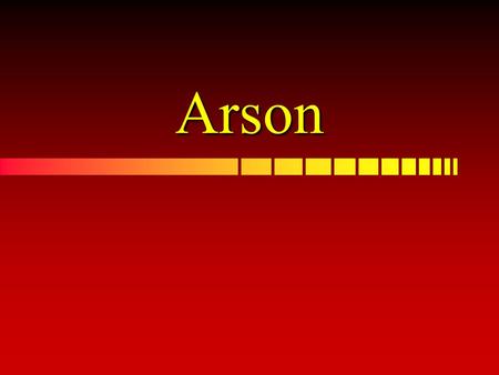 Arson. Arson Arson is the crime of maliciously, voluntarily, and willfully setting fire to the building, buildings, or other property of another or of.